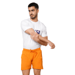 Customizable men cotton short with sample branding