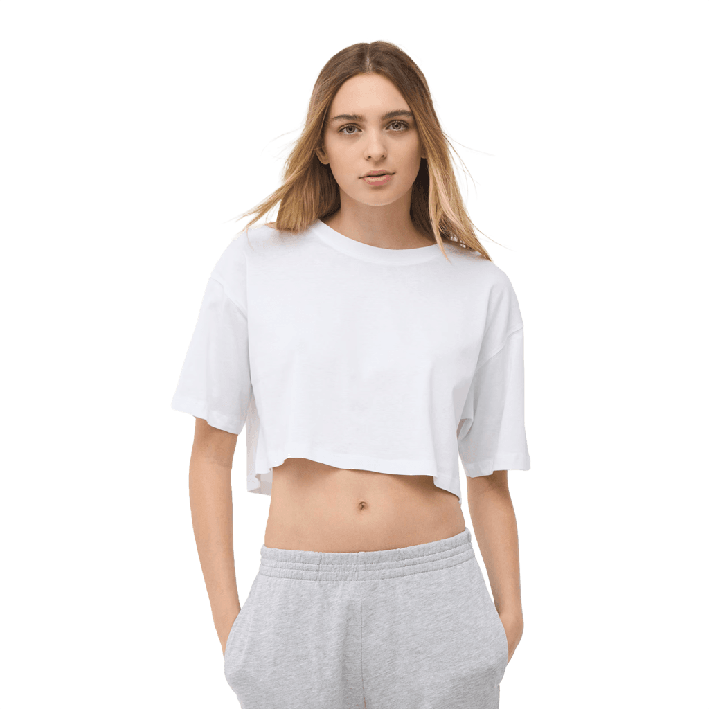 Women's soft cotton crop t-shirt for casual wear