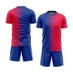 Professional soccer uniform with moisture-wicking technology