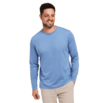 Classic men long sleeve organic cotton jersey t-shirt