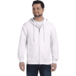 Gray men zipper hoodie with front pocket