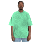 Oversized men acid wash t-shirt - trendy streetwear style