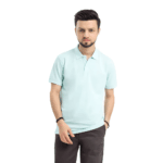 Classic men polo shirt in navy blue