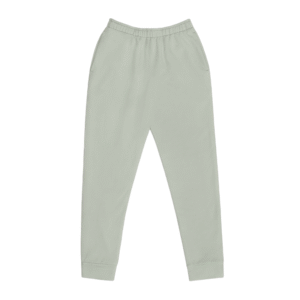 Front view of premium men's cotton-blend joggers